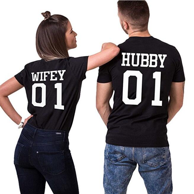 Hubby and Wifey Matching Shirts for Couples - BigBeryl