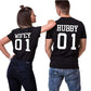 Hubby and Wifey Matching Shirts for Couples - BigBeryl