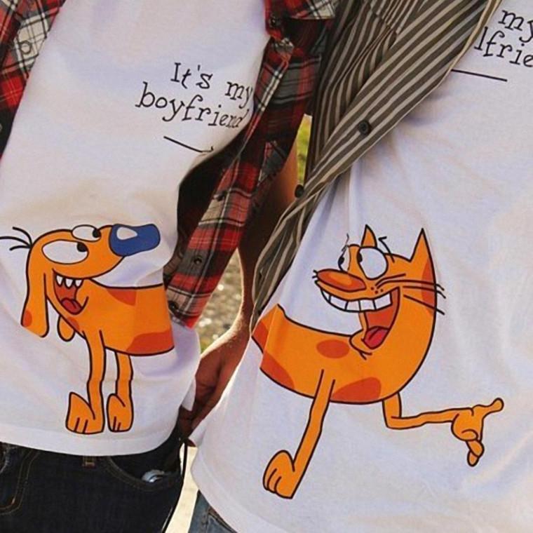 Matching Boyfriend Girlfriend T-Shirts - BigBeryl