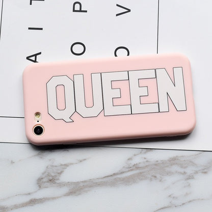 King and Queen Matching Couple iPhone Cases - BigBeryl