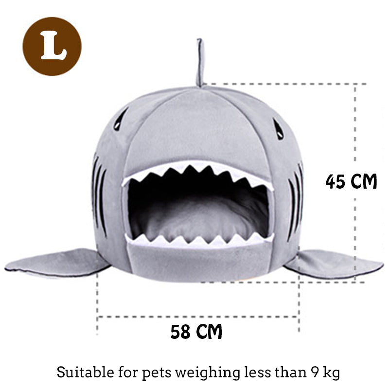 Original Shark Bed For Pets | Best Washable and Waterproof Cat & Dog Bed - BigBeryl
