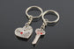Heart Lock and Key Keychain for Couples - BigBeryl