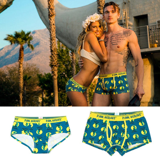 Dinosaur Printed Couples Matching Underwear - BigBeryl