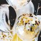 Black White Marble Gold Confetti Balloons Wedding Party Decoration 20 Pcs / Set - BigBeryl