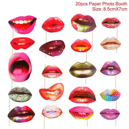 Bachelorette Party Decorations Photo Booth Props - BigBeryl