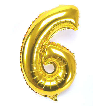 Number Foil Balloons 32 inches Gold Silver and Rose Gold - BigBeryl