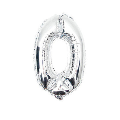 Number Foil Balloons 16 inches Gold Silver and Rose Gold - BigBeryl