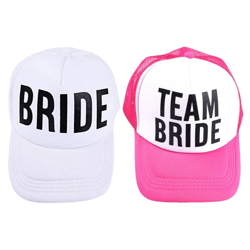 Bachelorette Party Beach Hats Pink And White [NEW] BigBeryl