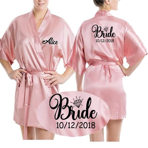 Personalized Bridal Party Robes - BigBeryl