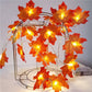 Maple Garland Halloween Thanksgiving LED String lights - BigBeryl