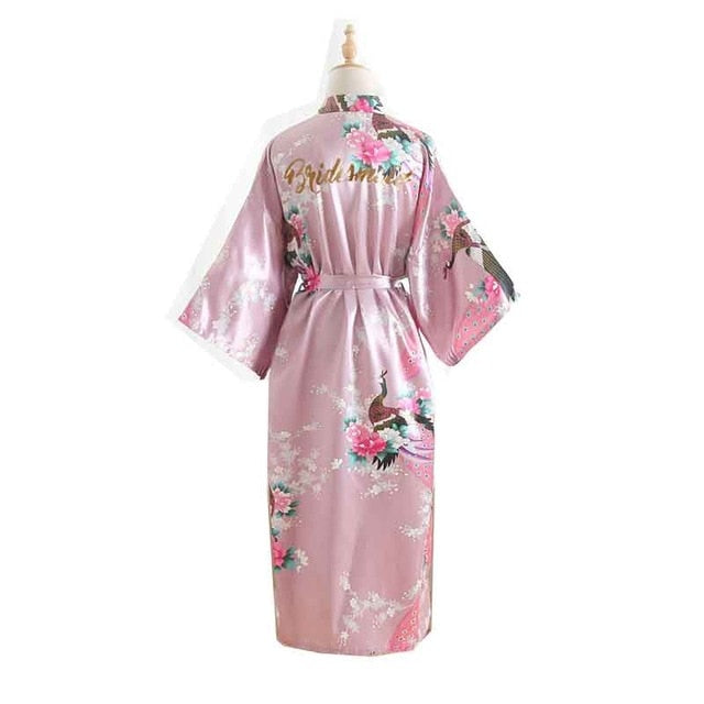 Bride And Bridesmaid Bridal Party Floral Kimono Robes - BigBeryl Soft Purple Bridesmaid / One Size Bride And Bridesmaid Bridal Party Floral Kimono Robes - BigBeryl Soft Purple Bridesmaid / One Size