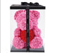 Forever Rose Teddy Bear With Heart - BigBeryl