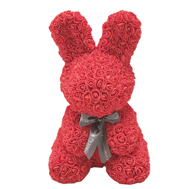 Forever Rose Flower Rabbit - BigBeryl