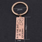 Wherever You Go Come Back To Me Engraved Keychain - BigBeryl