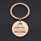 ANNIVERSARY SOUVENIR Engraved Key Chain for Couples - BigBeryl