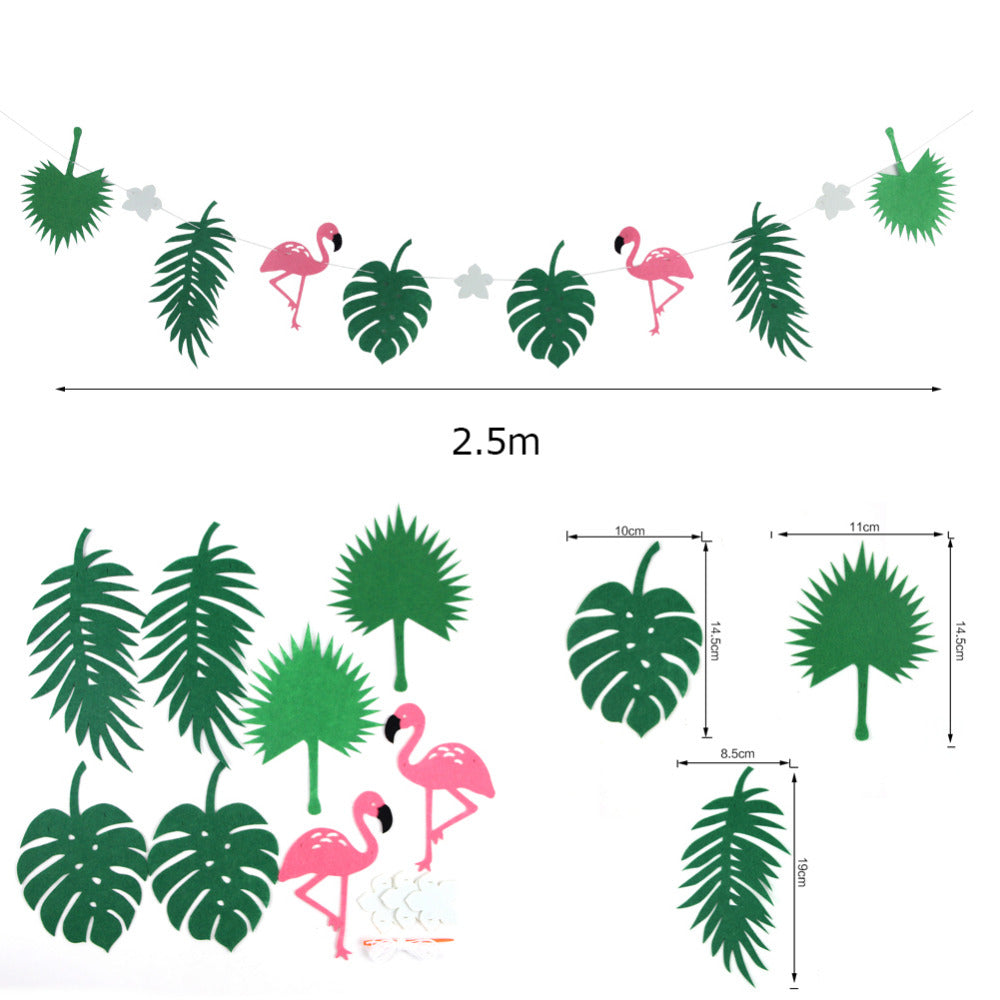 Flamingo Fringe Tinsel Birthday Party Decoration Kit - BigBeryl