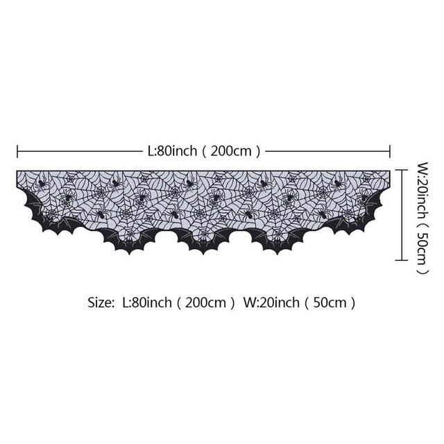 thumbnail interactive-video image 1 of Davies Black Cotton Halloween Web Cloth - 2.4 Meters - Creepy Decor For Tables, Doors, Windows 1 of 5
